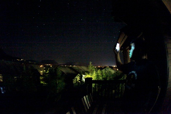 After dinner activity: Star gazing with the help of iPhone.